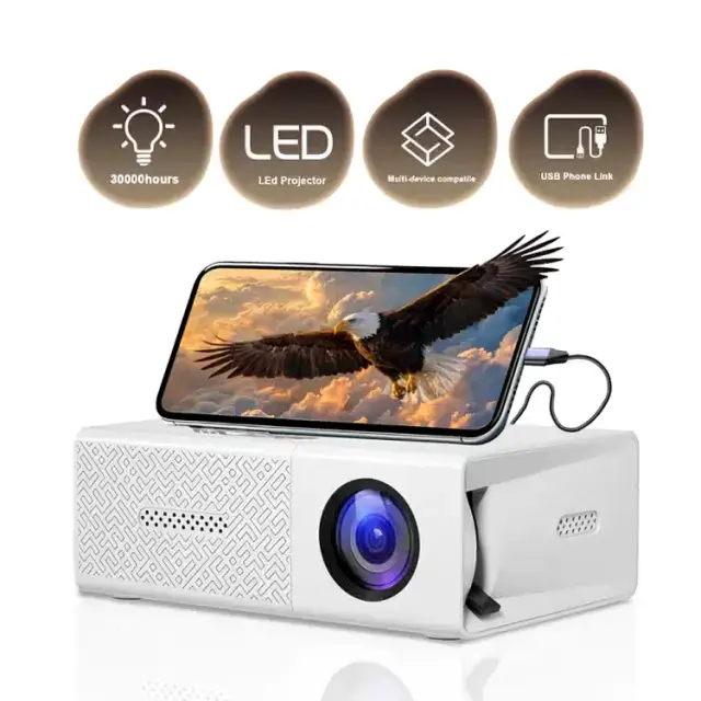 1080P mini portable projector for home theater