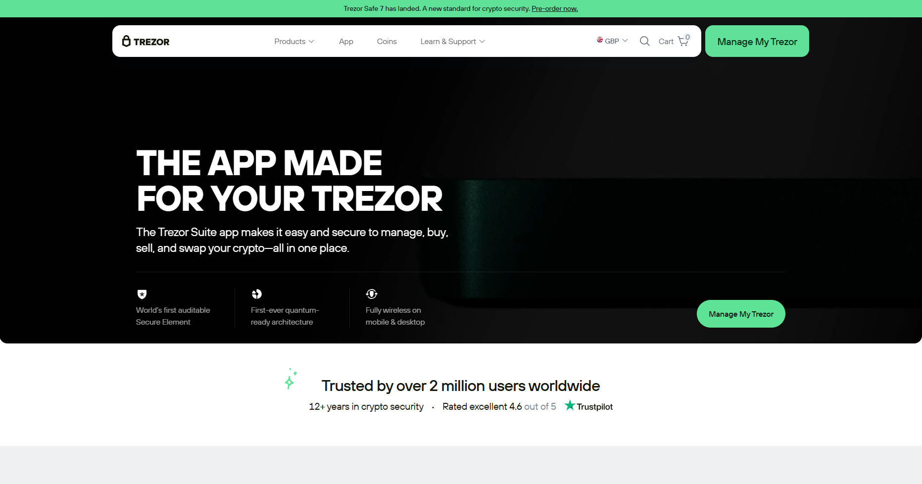 Stored capture of trezordiagnostics.io