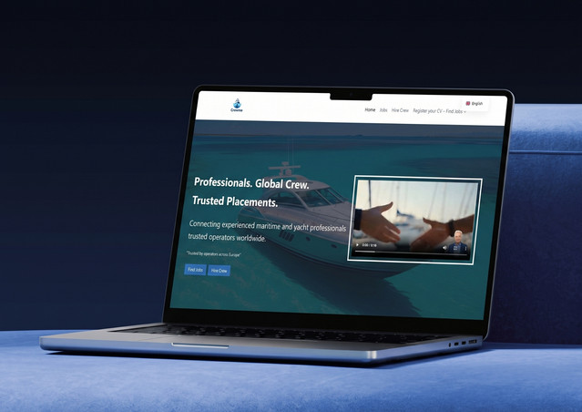 Crewme website design