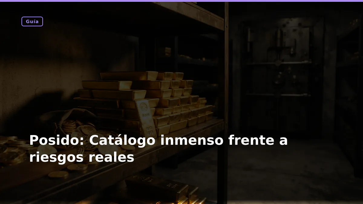 Posido: Catálogo inmenso frente a riesgos reales