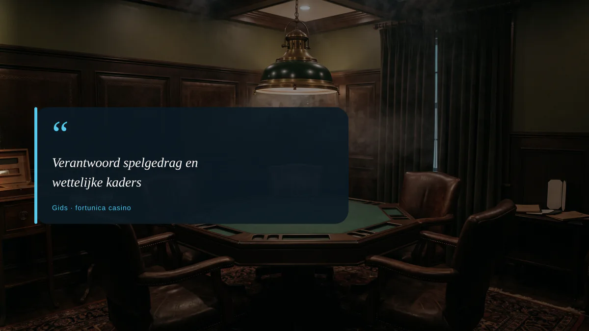 Verantwoord spelgedrag en wettelijke kaders