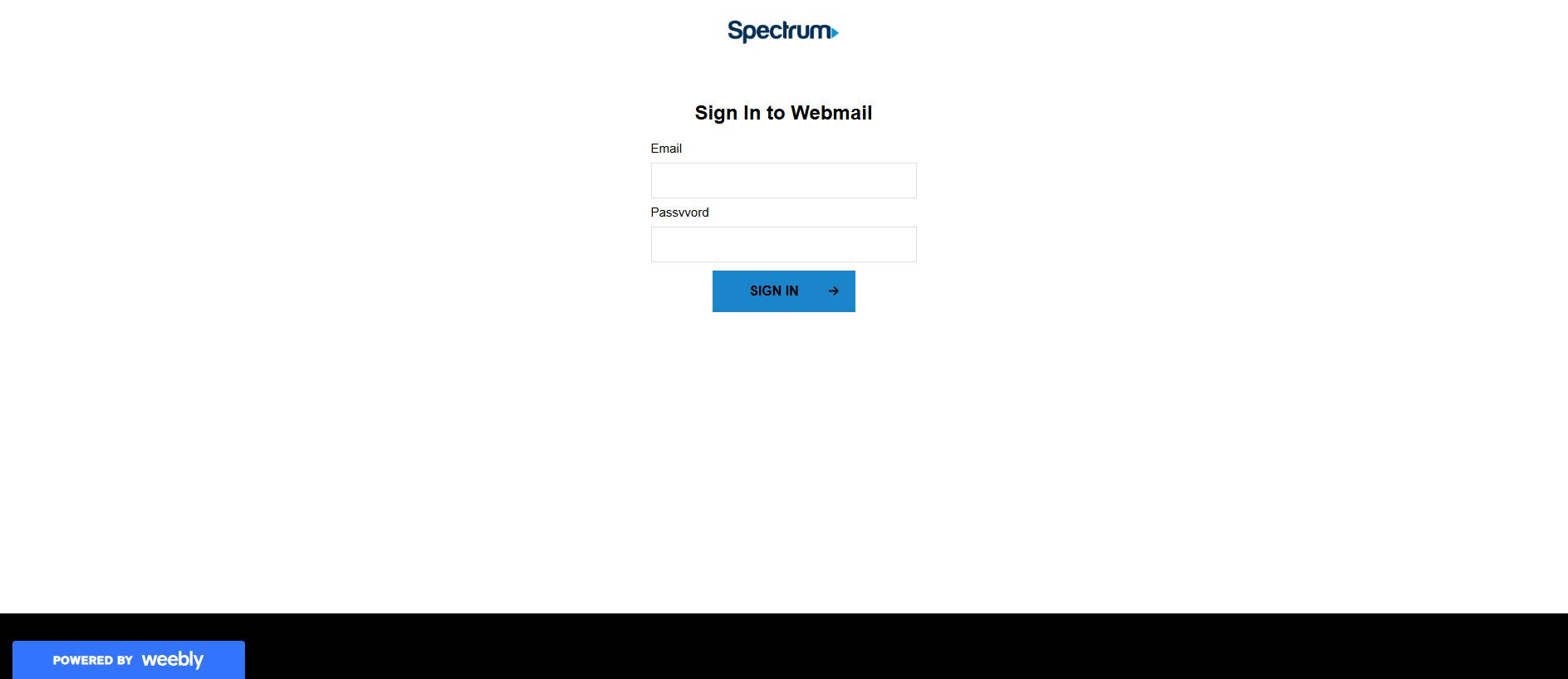 Forensic screenshot of [REDACTED] showing the phishing page layout
