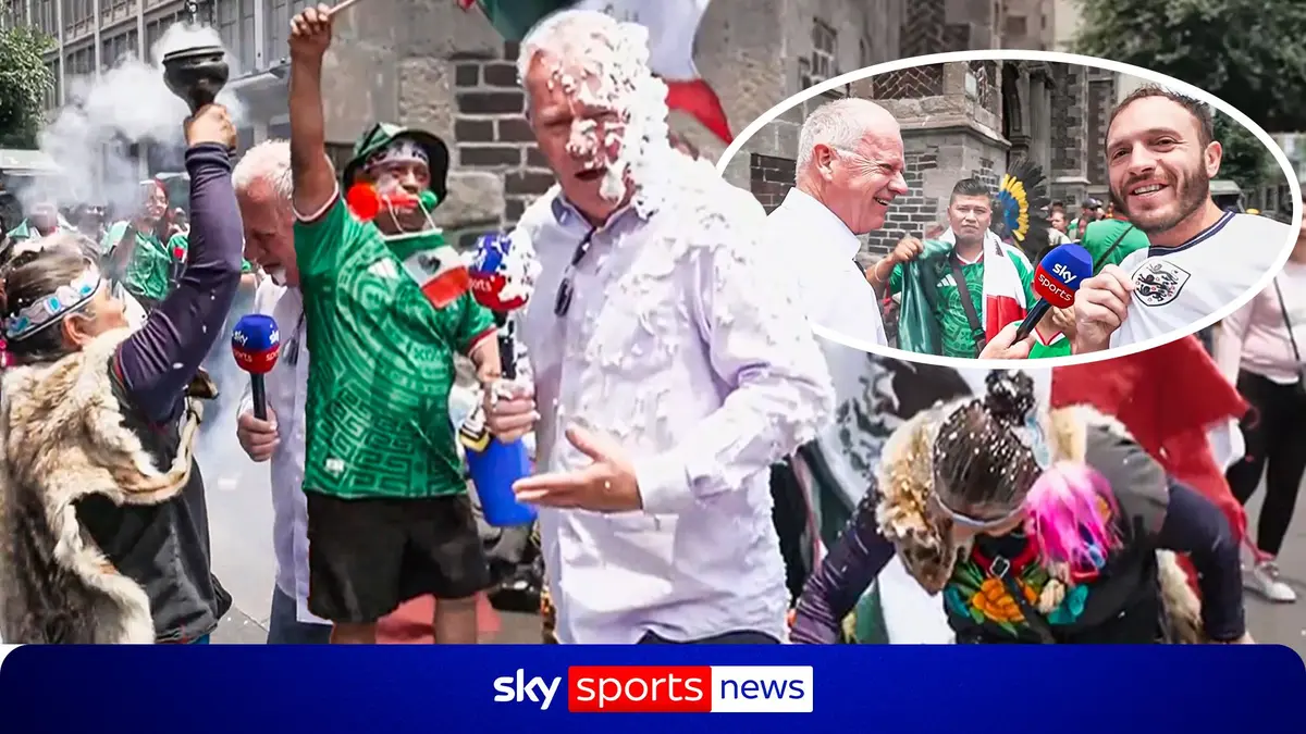 England Reporter Undergoes Unique Pre-Match Ritual