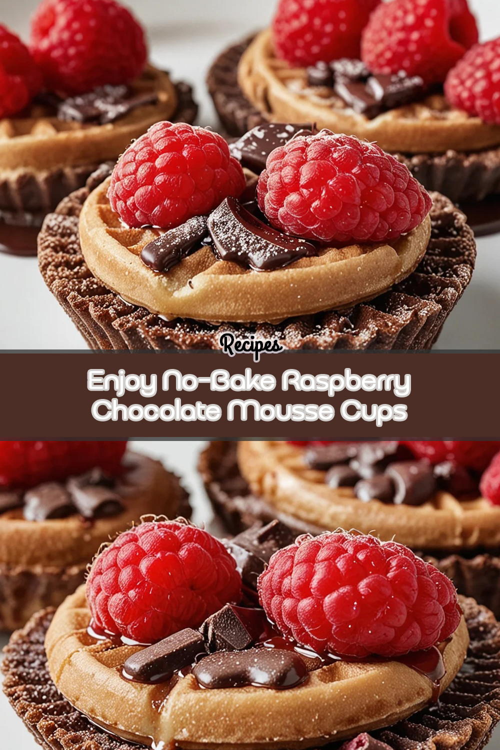 Enjoy No-Bake Raspberry Chocolate Mousse Cups
