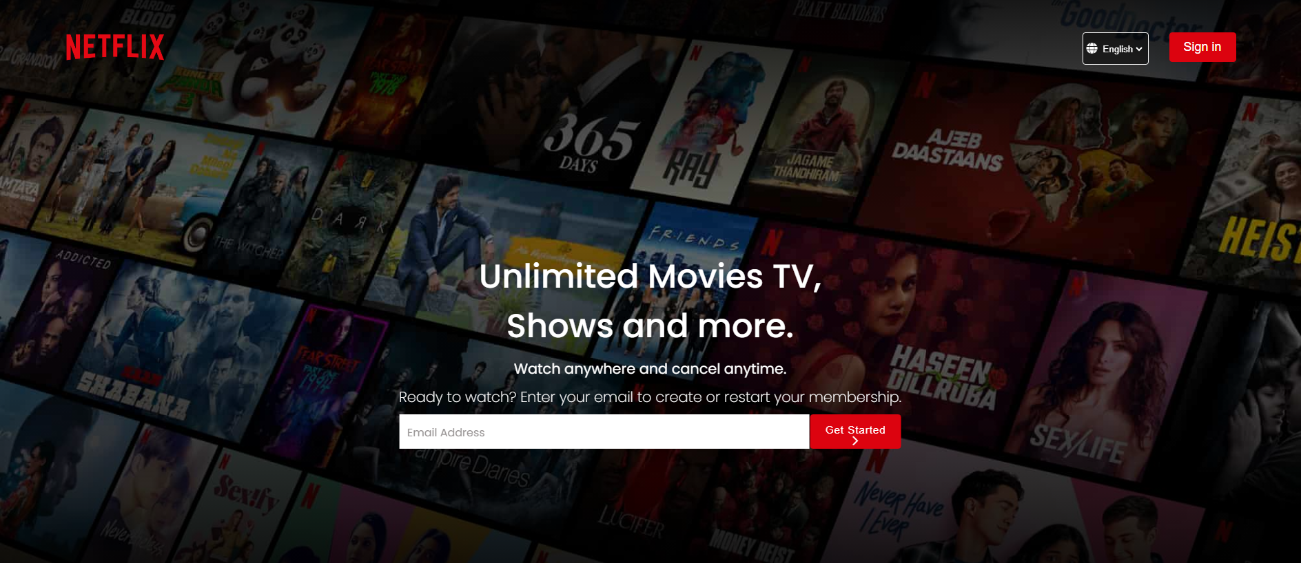 Stored capture of netflix-clone-five-iota.vercel.app