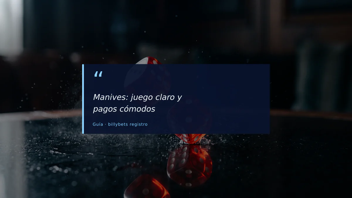 Manives: juego claro y pagos cómodos