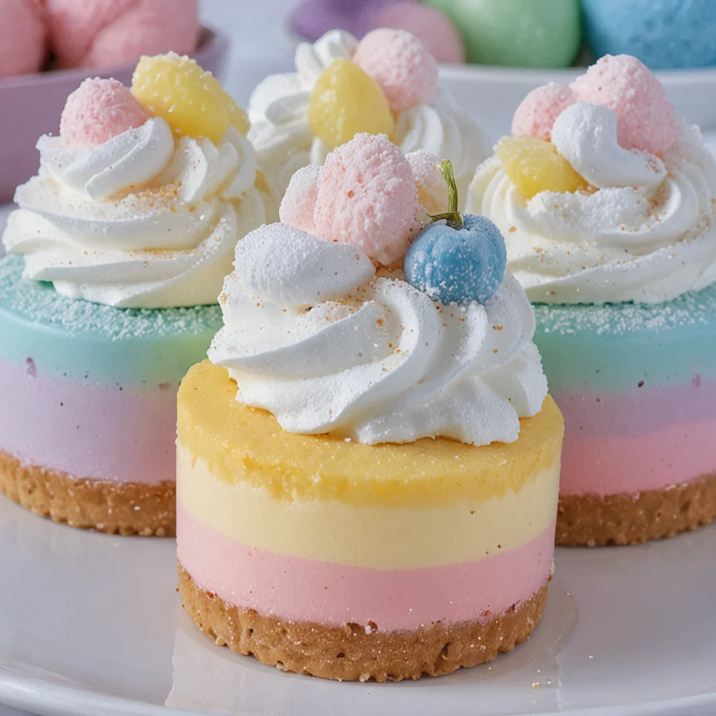 Easter Mini Cheesecakes Without Baking