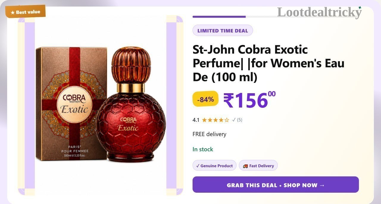   st John Cobra – Just ₹156 | Best Deal