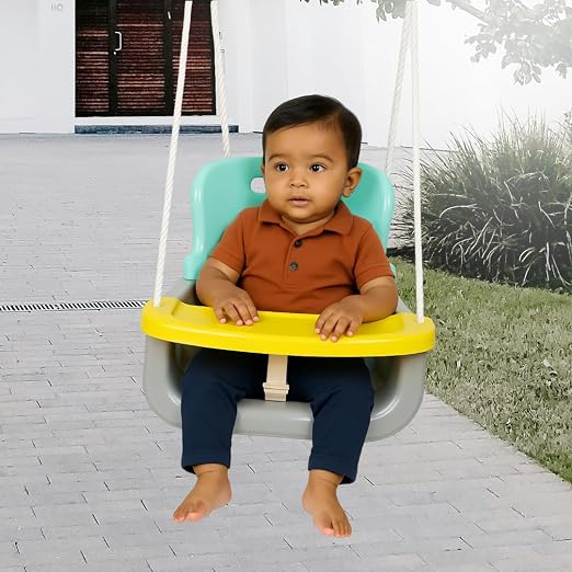 Baby Hanging Swing Indoor Outdoor | Kids Swings, Jhula for Home & Garden with Adjustable Swing | Saddle Backrest with Food Tray to Support Baby | Age Group 2+ Years photo 6