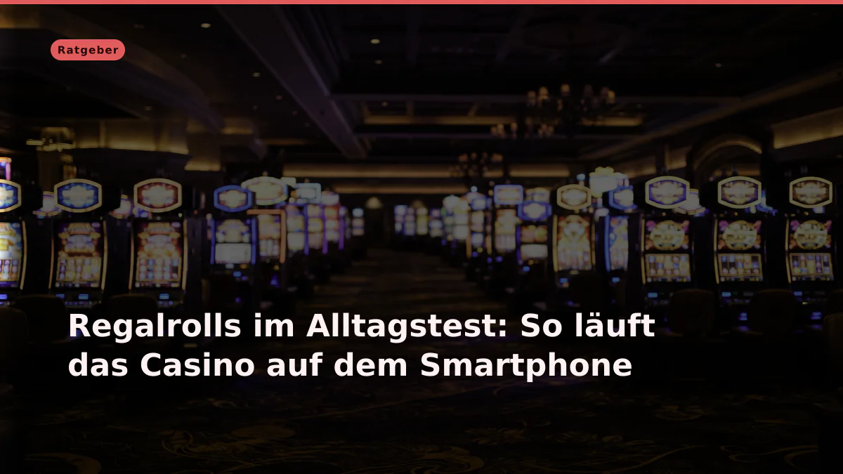 Regalrolls im Alltagstest: So läuft das Casino auf dem Smartphone