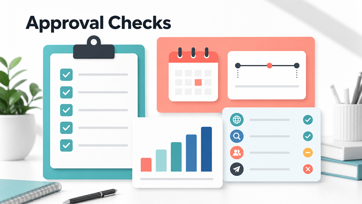 Approval checks graphic for beginner affiliate program rules
