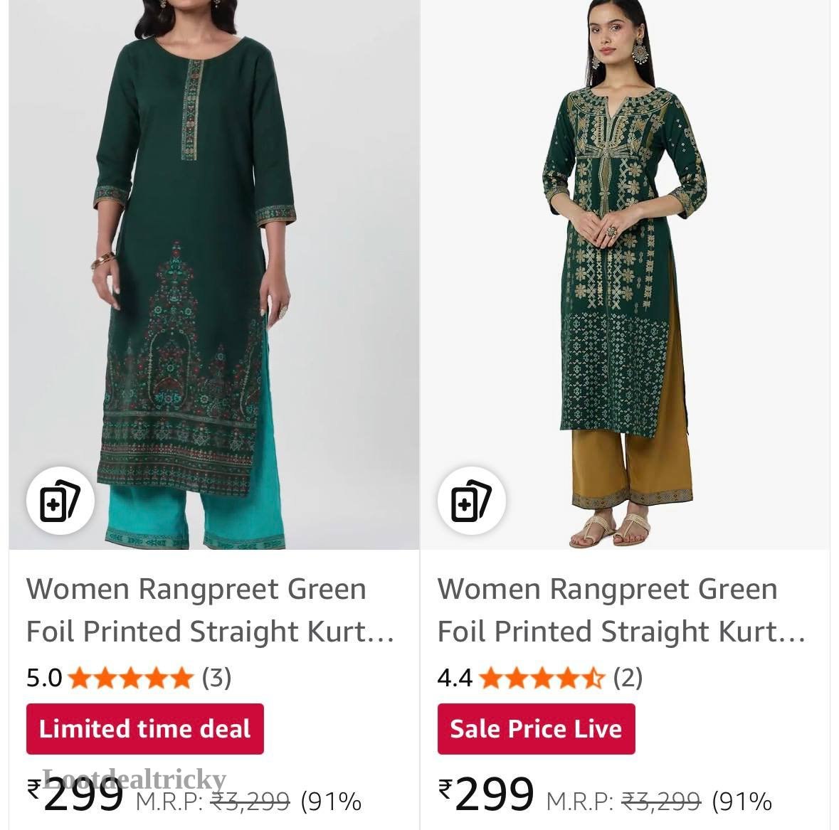 Women Kurta Set Offer Image