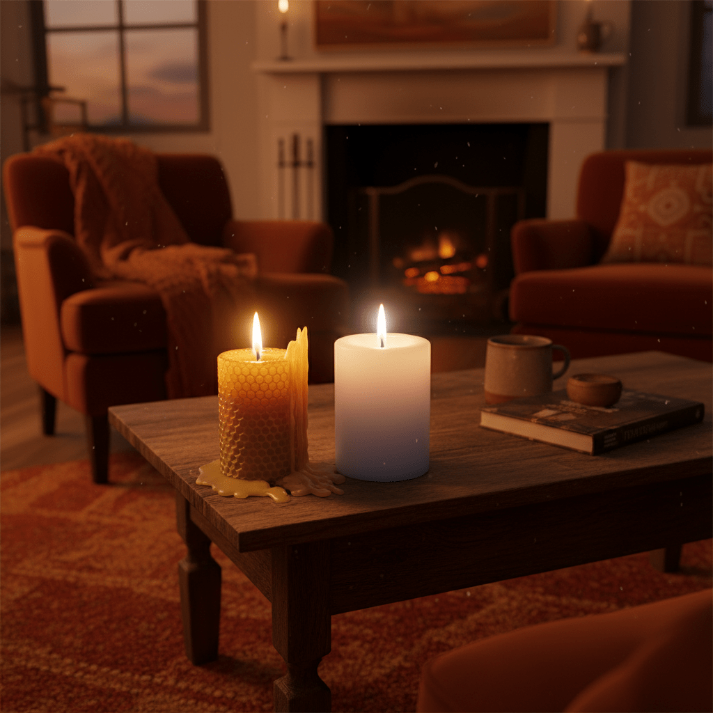 Warm candlelit living room showing a cozy glow for the article introduction