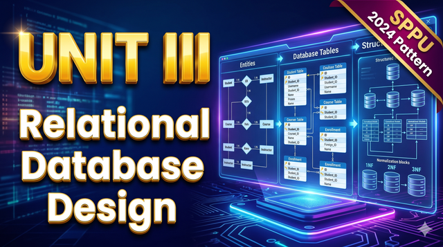Unit 3 – Relational Database Design | DBMS SPPU