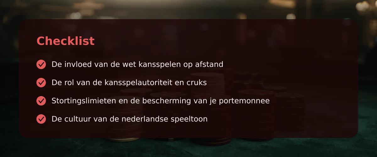 Mijn kijk op de wereld van het online casino in Nederland — Checklist