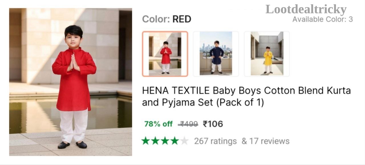 Boys Cotton Kurta Offer Image