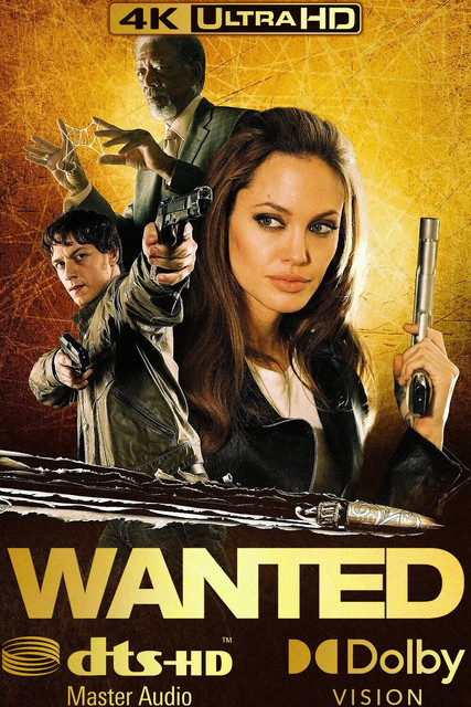 Wanted 2008, 4K, MOVIE, COVER, POSTER, FILM, BOX, ART
