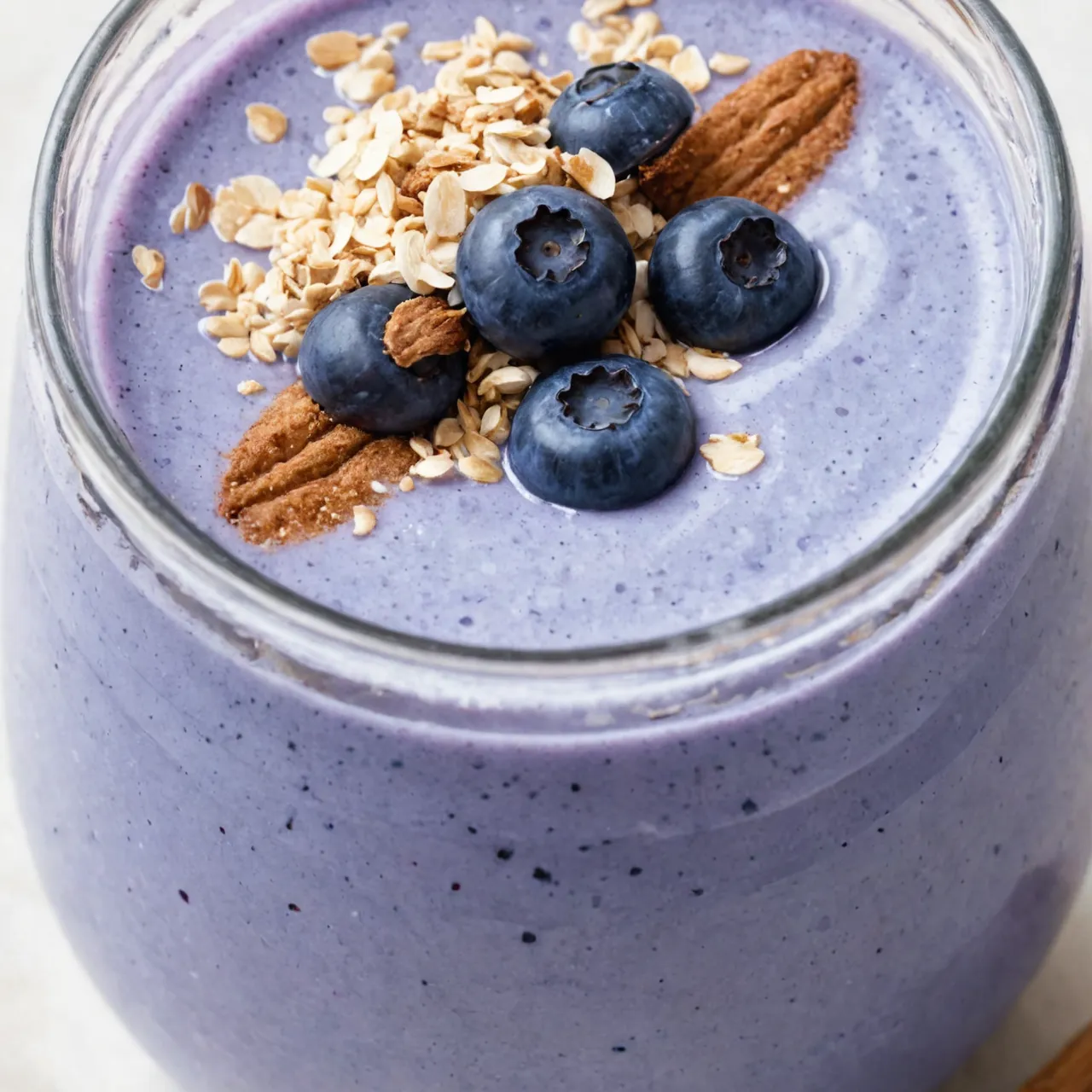 Blueberry Muffin Protein Shake with Oats & Cinnamon