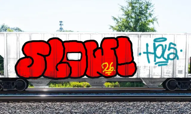 Graffiti artwork by SLOW0NE