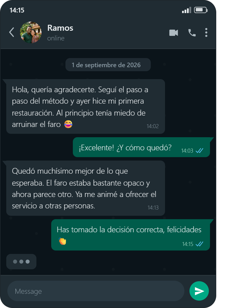 Testimonio WhatsApp 1