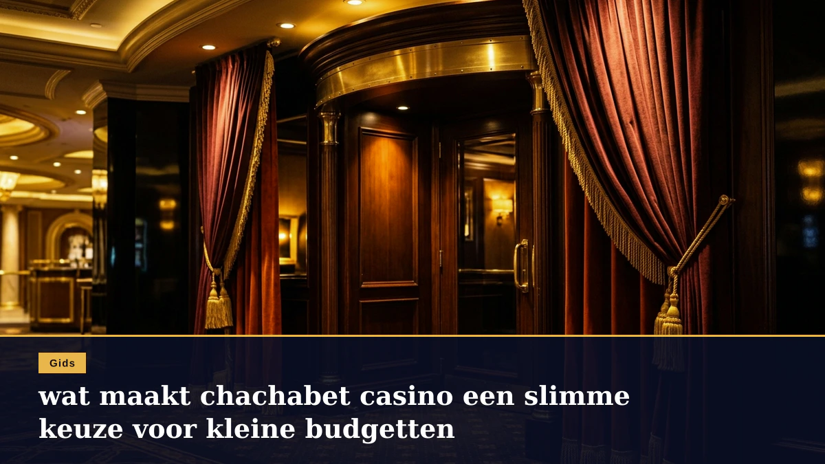 wat maakt chachabet casino een slimme keuze voor kleine budgetten