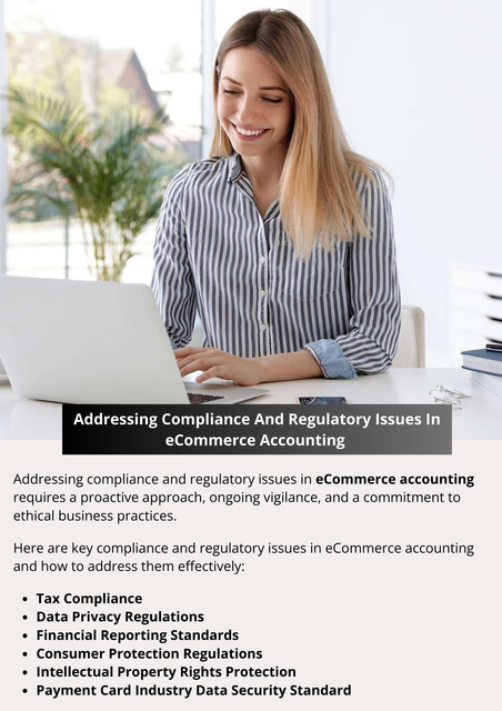 Ensure eCommerce accounting complies with laws by keeping accurate records, following tax regulations, and adhering to data privacy rules. Use reliable accounting software to automate compliance tasks and stay updated on legal changes. Regularly audit your accounts and consult with legal and financial experts to avoid penalties and maintain smooth operations. To know more visit here https://www.esenshi.com/
