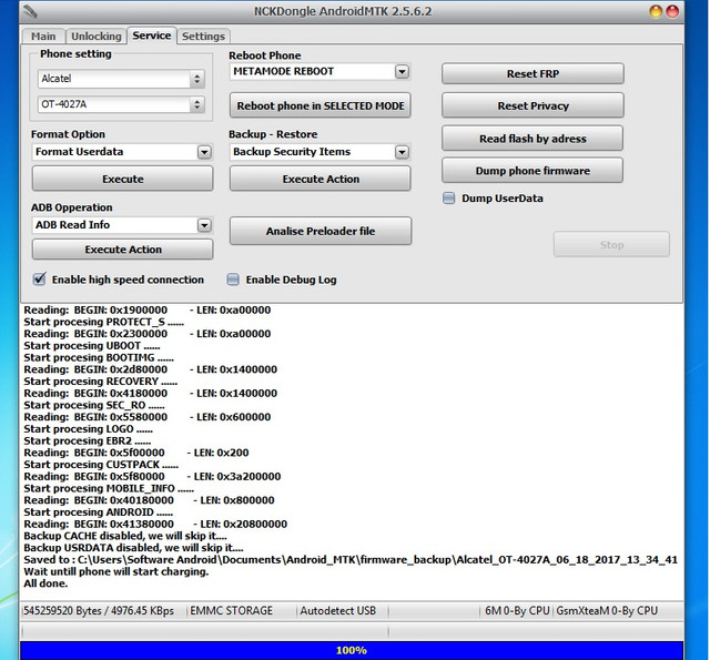 ROM 4027 A Telcel