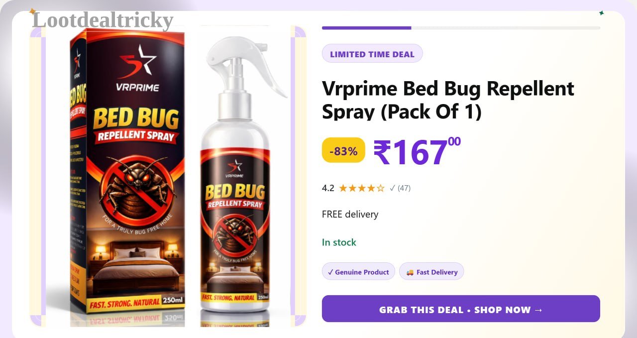   vrprime Bed Bug – Just ₹167 | Loot Deal