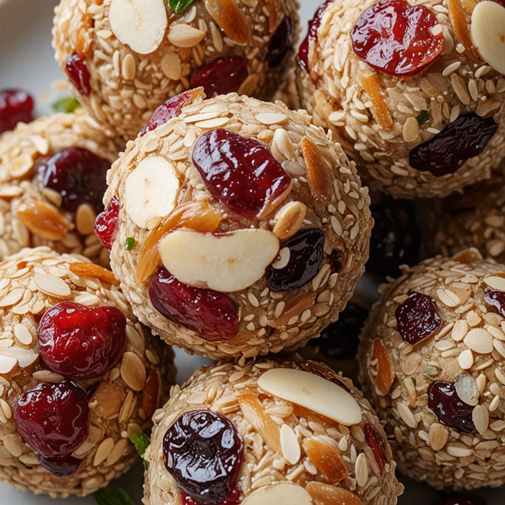 Cherry Cranberry Energy Balls