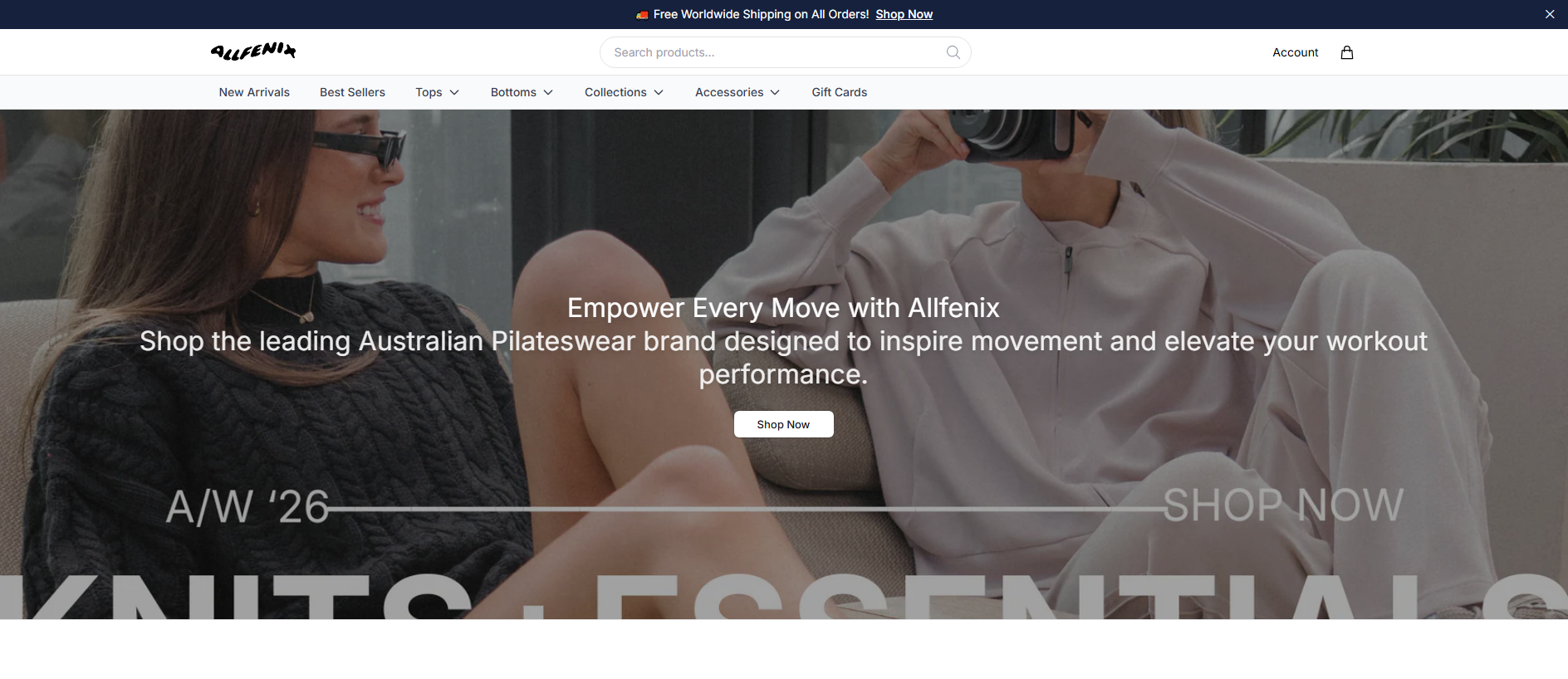 Stored capture of allfenixofficial.shop