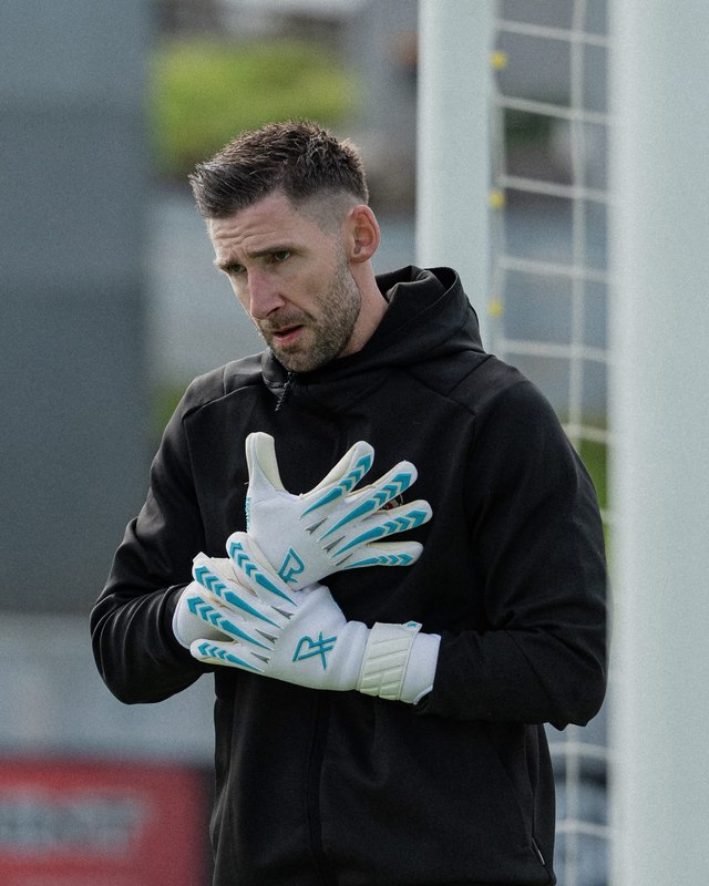 Kristian training on a pitch in the Faroe Islands
