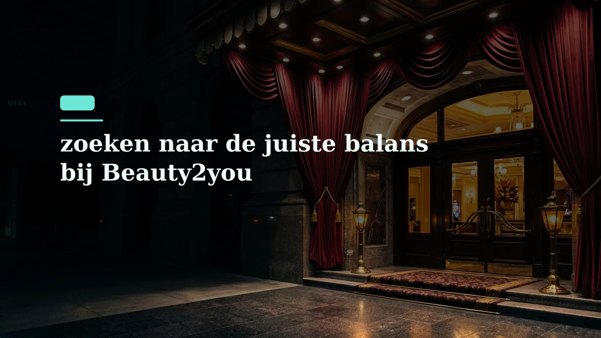 zoeken naar de juiste balans bij Beauty2you