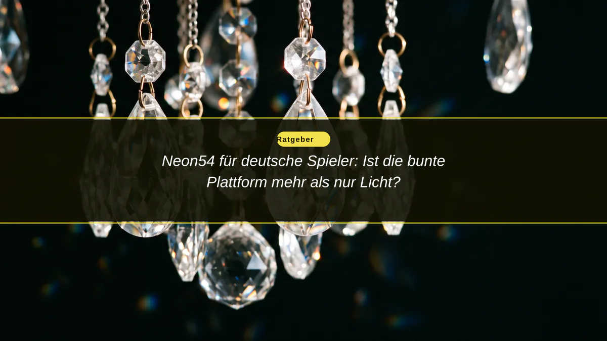 Neon54 für deutsche Spieler: Ist die bunte Plattform mehr als nur Licht?