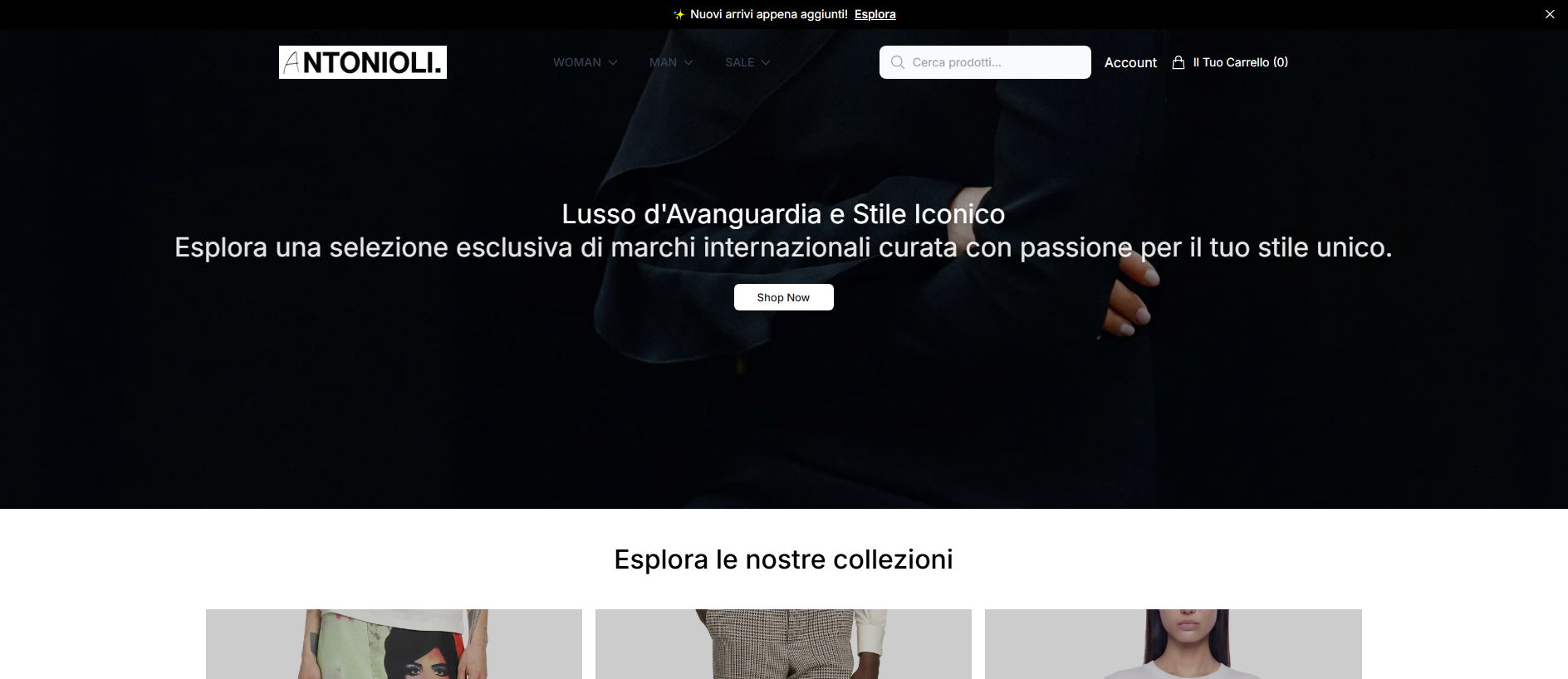 Stored capture of antonioliselect.shop