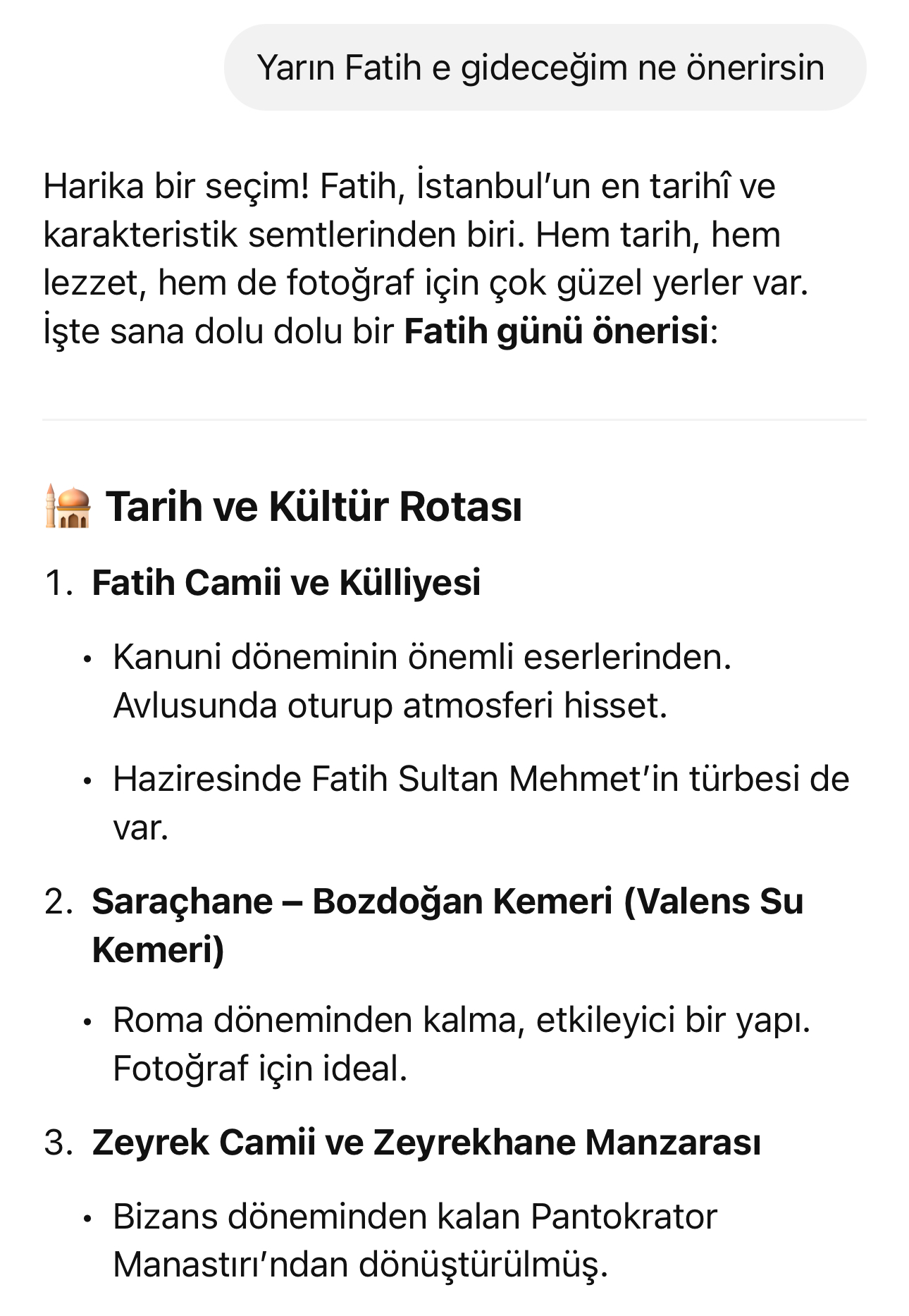 bazı öneriler.