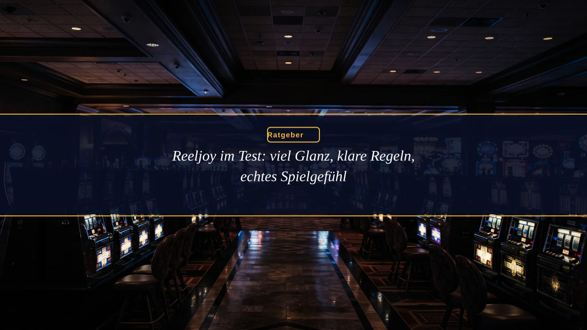 Reeljoy im Test: viel Glanz, klare Regeln, echtes Spielgefühl