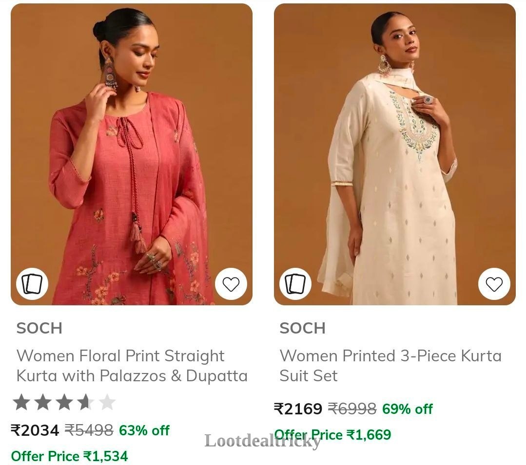 Ajio Soch Min – Excellent Saving Offer @ 60 Ajio Soch Min – Excellent Saving Offer @ 60