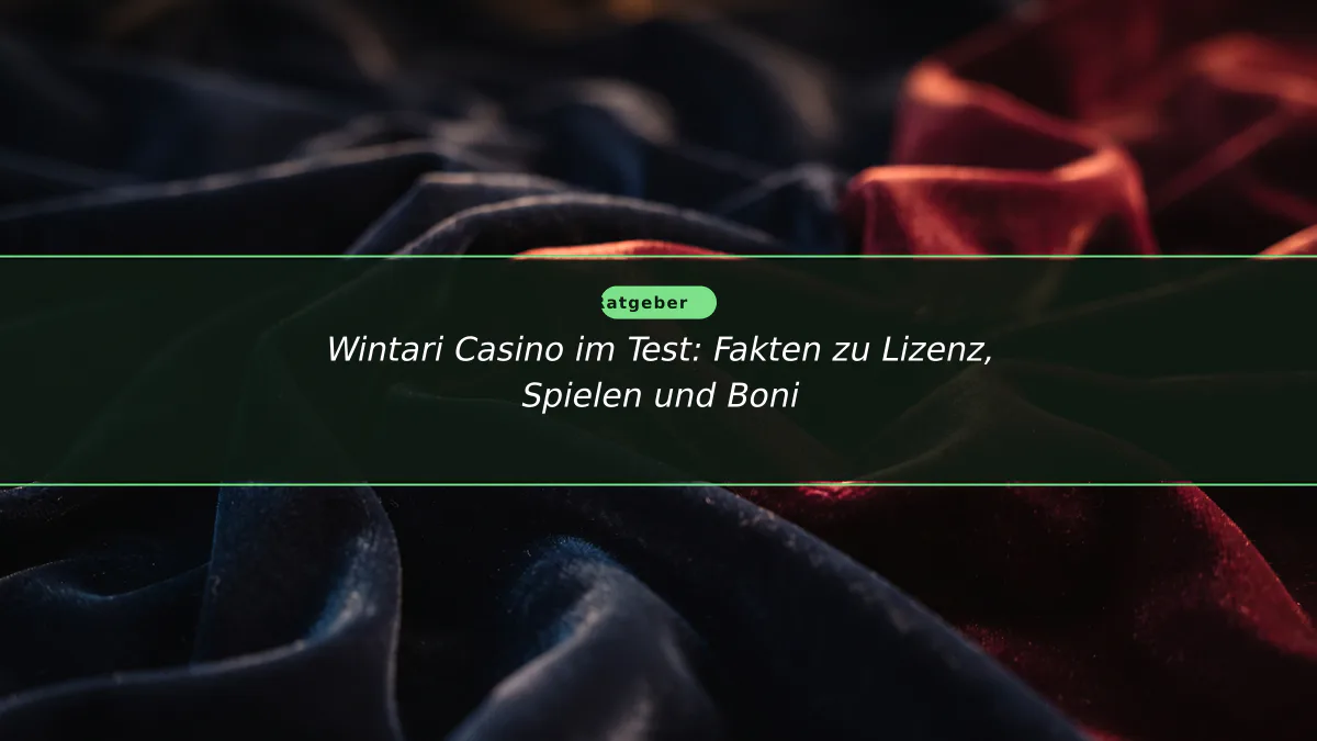 Wintari Casino im Test: Fakten zu Lizenz, Spielen und Boni
