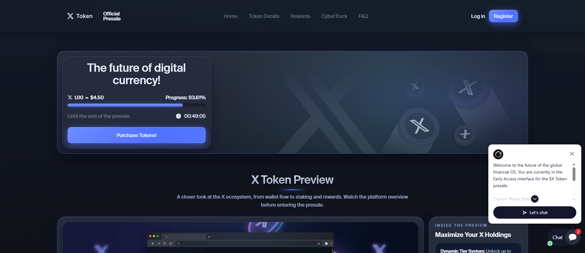 Forensic screenshot of wallet-x.co showing the phishing page layout