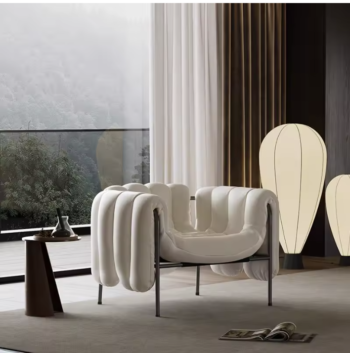 Fauteuil lounge nuage bouclé