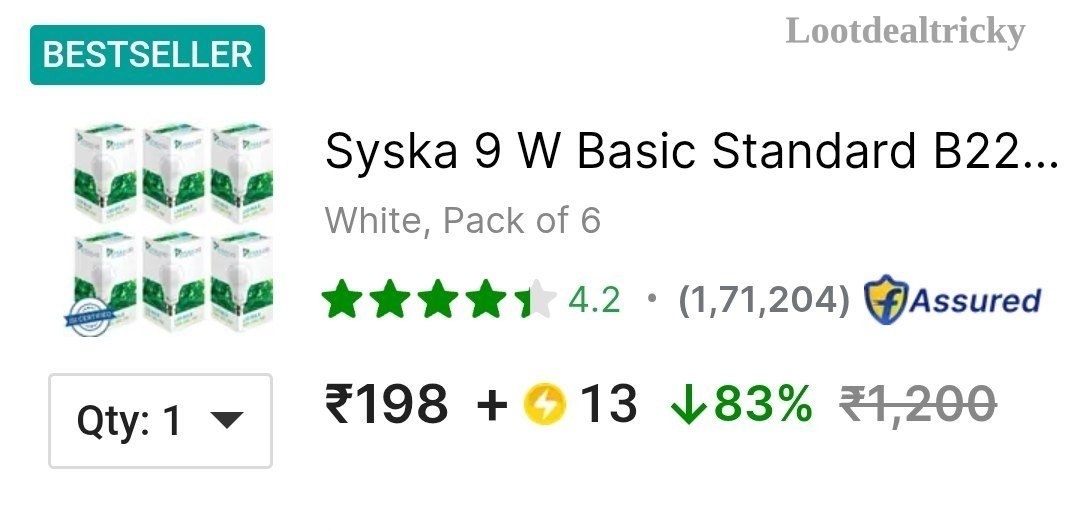Grab Syska 9w Offer Image