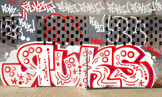 Graffiti artwork by Zkur