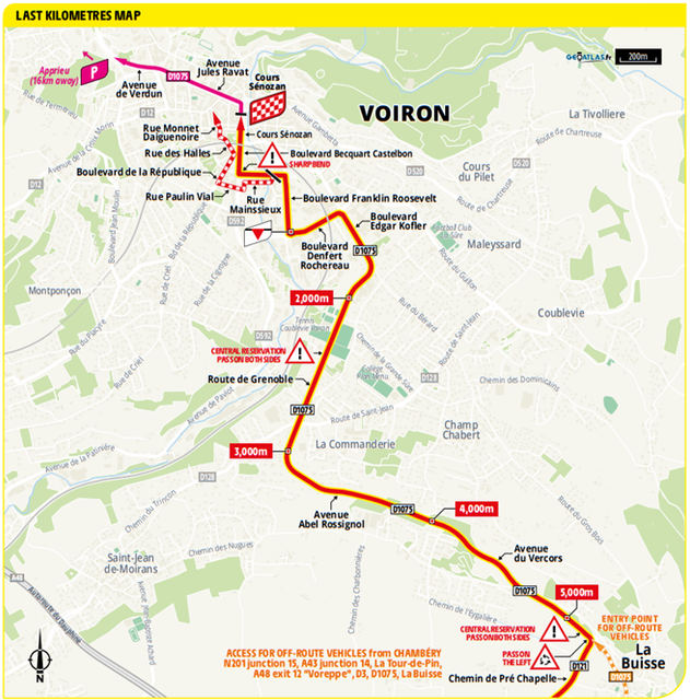Stage 17 Finale route