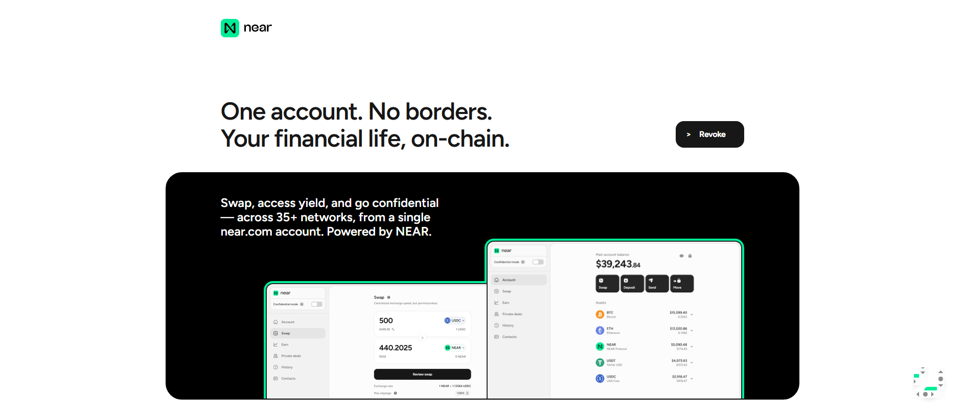 Forensic screenshot of nears-protocol.pages.dev showing the phishing page layout