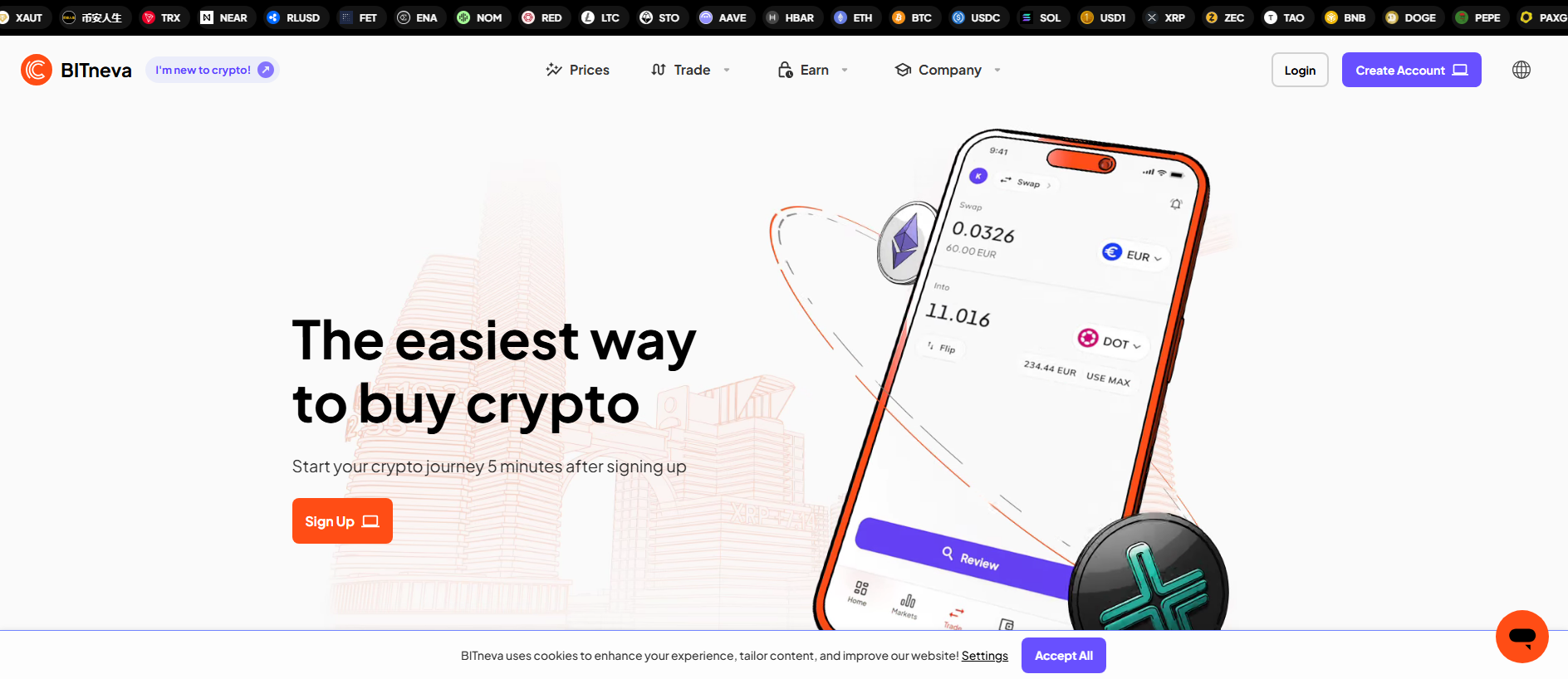 Screenshot of bitneva.com