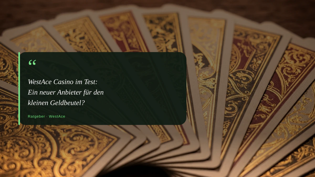 WestAce Casino im Test: Ein neuer Anbieter für den kleinen Geldbeutel?