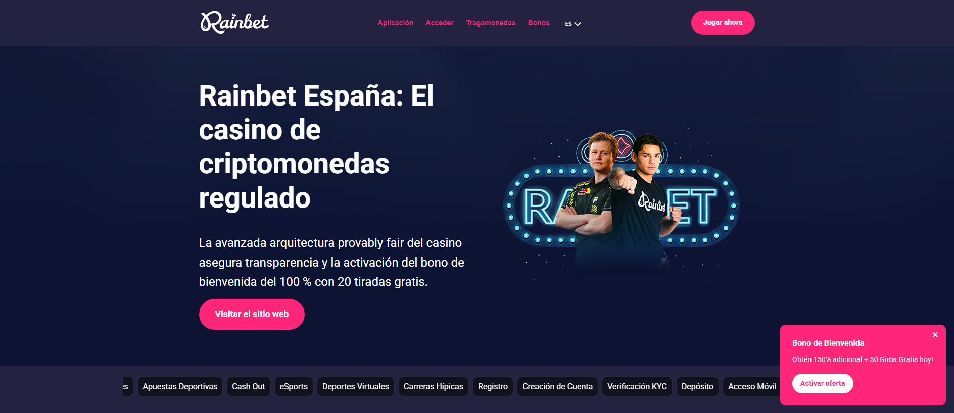 Stored capture of rain-bet.com.es