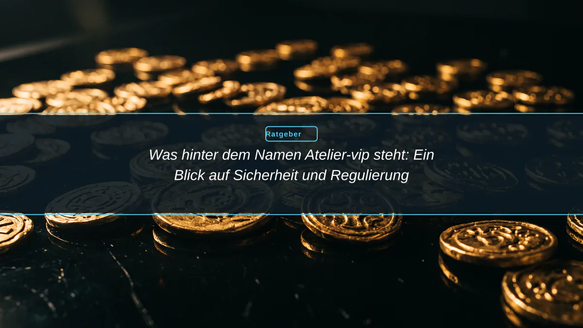 Was hinter dem Namen Atelier-vip steht: Ein Blick auf Sicherheit und Regulierung