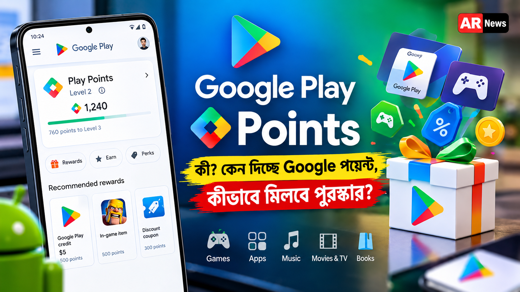 Google Play Points কী? কেন পয়েন্ট দিচ্ছে Google, কীভাবে মিলবে পুরস্কার?