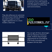 Ford Bumper Replacements With Fully-Welded Grille Guards Offer Extra Protection